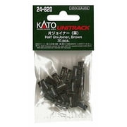 Kato KAT24-820 N Scale Unitrack Half Unijoiners, Brown
