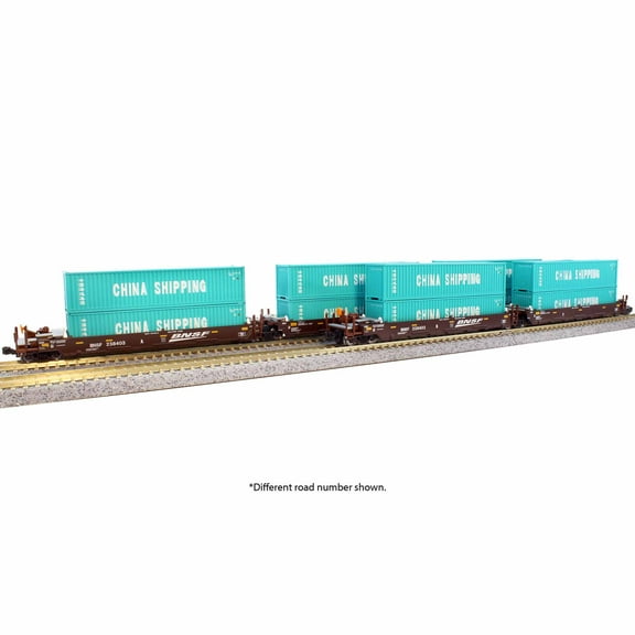Kato USA Inc. MAXI-I BNSF Swoosh 5-Unit Set #239156 KAT1066211 N Rolling Stock