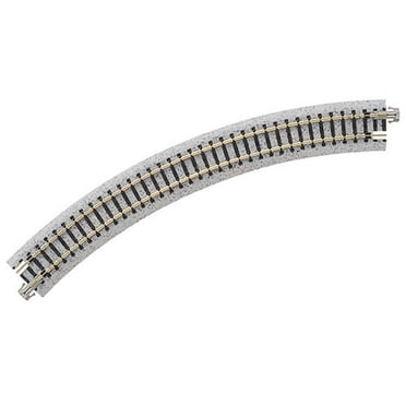 Kato N Scale UniTrack – 249mm (9-3/4") Radius 15° Curve Track – 4 Pieces – 20-101