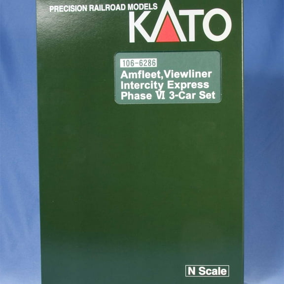 Kato USA Inc. N Amfleet/Viewliner Add On Amtrak 3 KAT1066286 N Rolling Stock