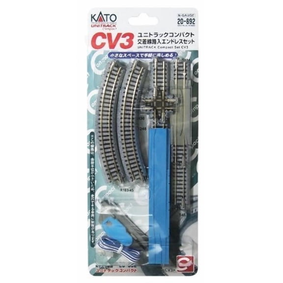 Kato USA Inc. N CV-3 Unitrack Compact Set with Crossing KAT20892 N Track