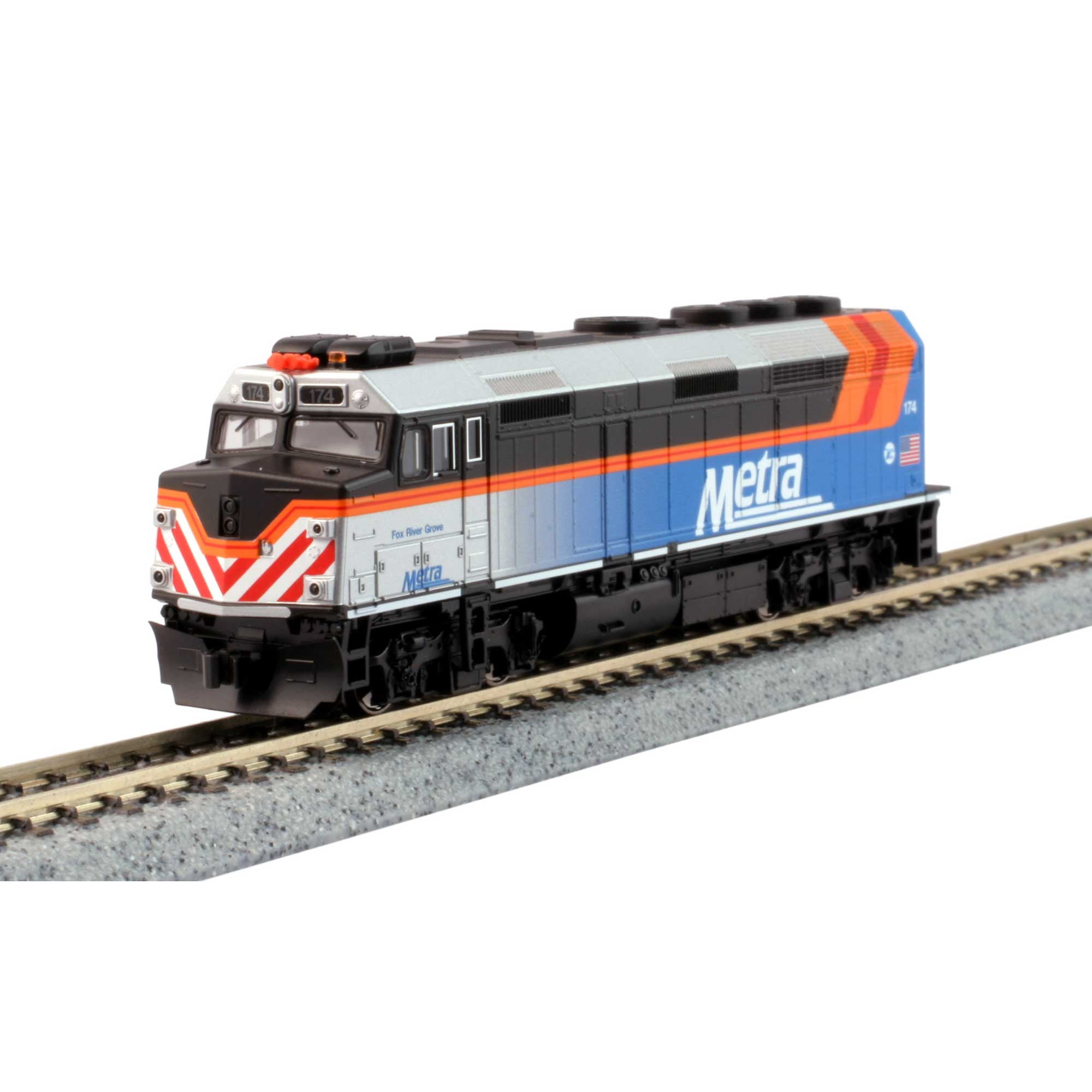 Outlet Metra train set