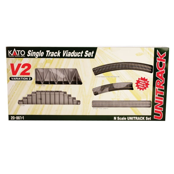 Kato USA, Inc. N V2 Single Track Viaduct Set, KAT208611