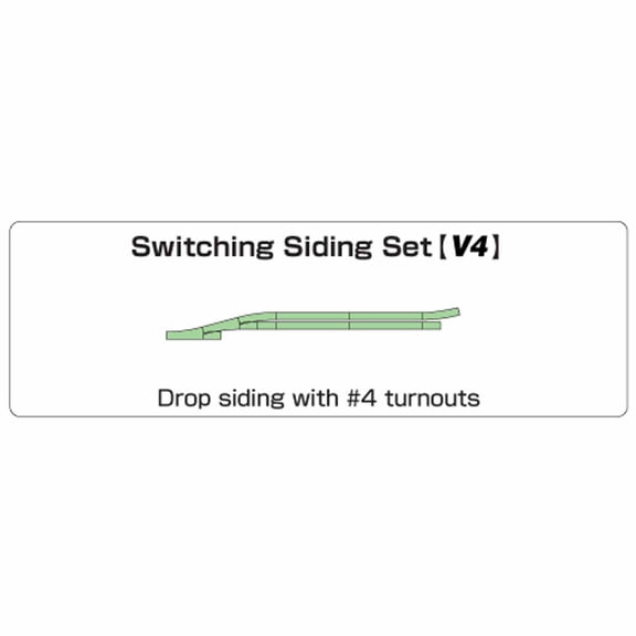 Kato USA Inc. N V4 Switching Siding Set KAT20863 N Track