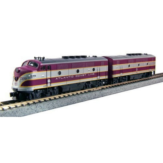 Kato 106-0201 N Scale Atlantic Coast Line F2 A/B Diesel Set #329, 335B