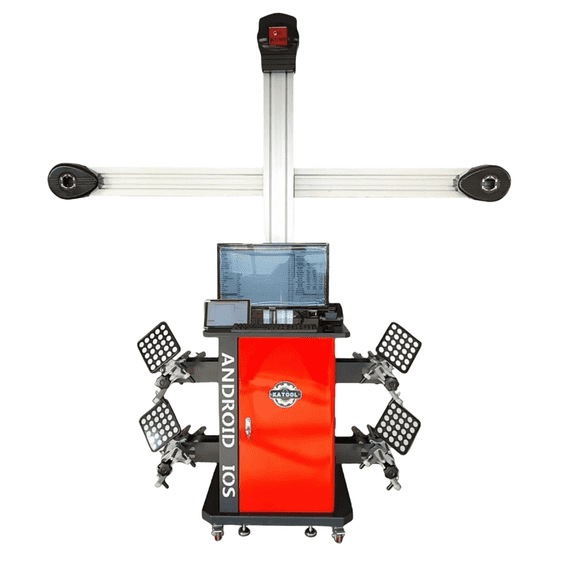Katool KT-AV9 3D Wheel Alignment Machine with Cabinet, Mobile Wheel Alignment System for Auto Shops