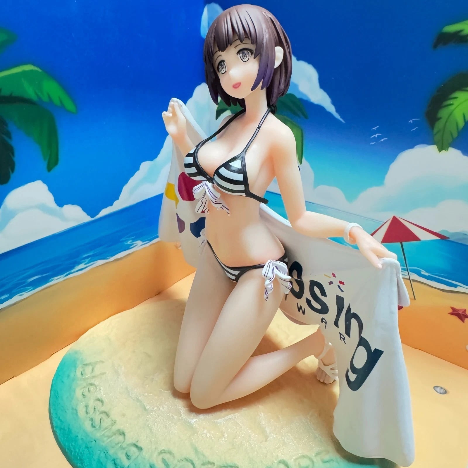 Katou Megumi Character Action Figures Anime Saekano: How To Raise A Boring Girlfriend Figurine Peripheral Decoration(6.7In-White)#1455