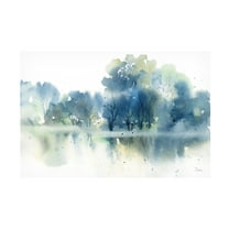 Katrina Pete 'Blue Pond Reflections' Canvas Art