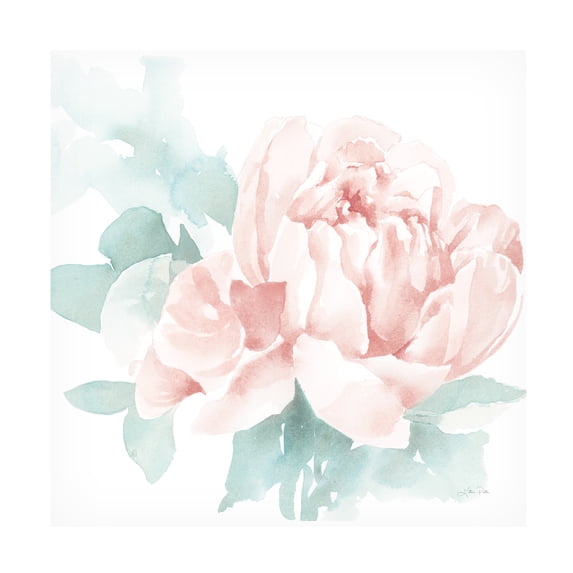 Katrina Pete 'Poetic Blooming I Pink' Canvas Art