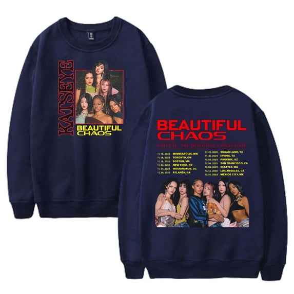Katseye Beautiful Chaos Tour 2025 Merch Sweatshirt Women Men Casual ...