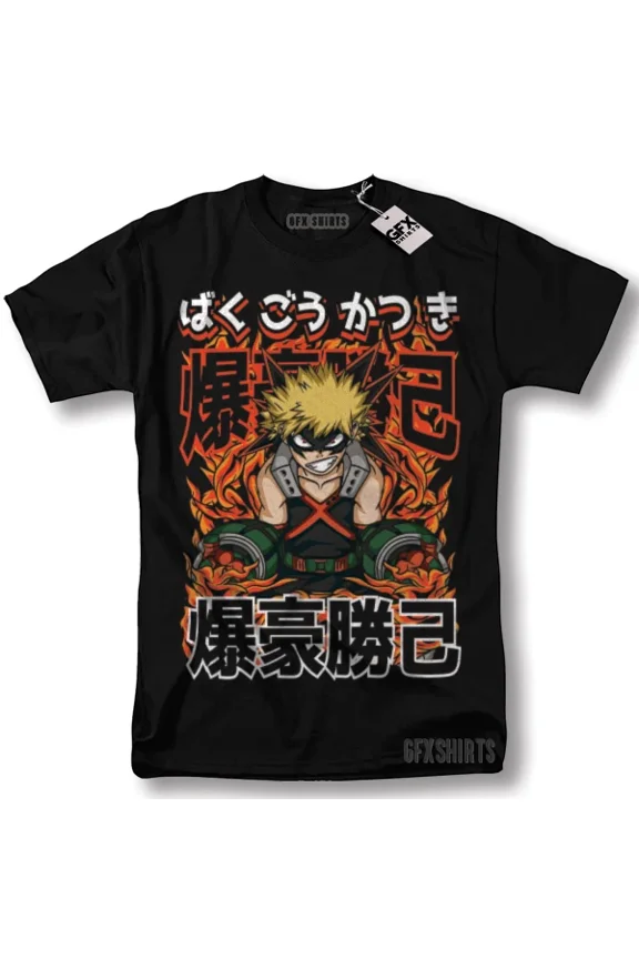 Katsuki Bak My Hero Academia Shirt Anime Manga Graphic T-Shirt