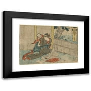 Katsushika Hokusai 14x11 Black Modern Framed Museum Art Print Titled - Narumi 1804