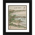 thumbnail image 1 of Katsushika Hokusai 15x18 Black Ornate Wood Framed Double Matted Museum Art Print Titled - Returning Sails at Yabase (1802), 1 of 5