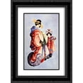 thumbnail image 1 of Katsushika Hokusai 2x Matted 20x24 Black Ornate Framed Art Print 'Oiran and Kamuro', 1 of 2