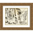 thumbnail image 1 of Katsushika Hokusai 2x Matted 24x20 Gold Ornate Framed Art Print 'Oiran, a special beautiful courtesan', 1 of 2