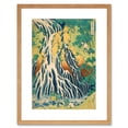 thumbnail image 1 of Katsushika Hokusai Japanese Mount Kurokami Art Print Black Framed Poster Wall Decor 9x7 inch, 1 of 5