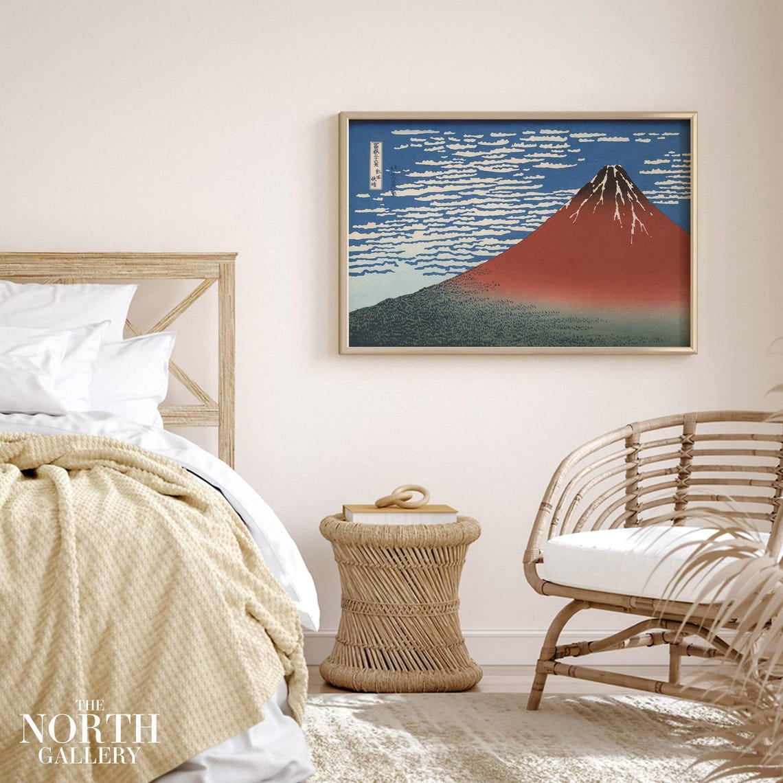 Katsushika Hokusai Mount Fuji Wall Art Print, Traditional Edo Period ...