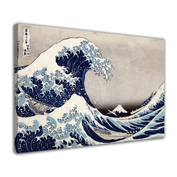 Katsushika Hokusai The Great Wave Off Kanagawa Poster Print Wall Art Canvas Painting Bedroom Decoration Picture