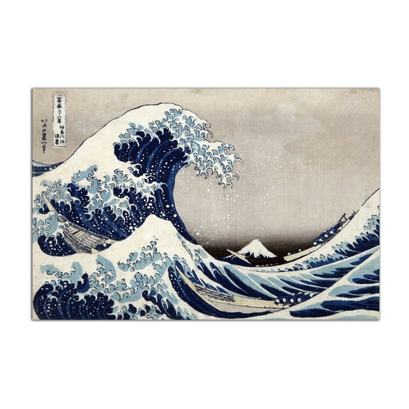 Katsushika Hokusai The Great Wave Off Kanagawa Poster Print Wall Art Canvas Painting Bedroom Decoration Picture