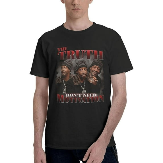 Katt and Williams Men's Fashion 3D Print T-Shirts Funny Graphics Pattern Crewneck Short Sleeveblack