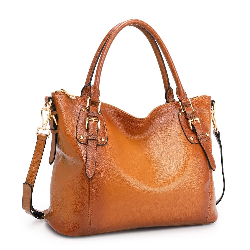 Kattee Leather Handbags Tote Shoulder Bag for Woman Satchel Designer Purse Top Handles Crossbody Bag Large Capacity