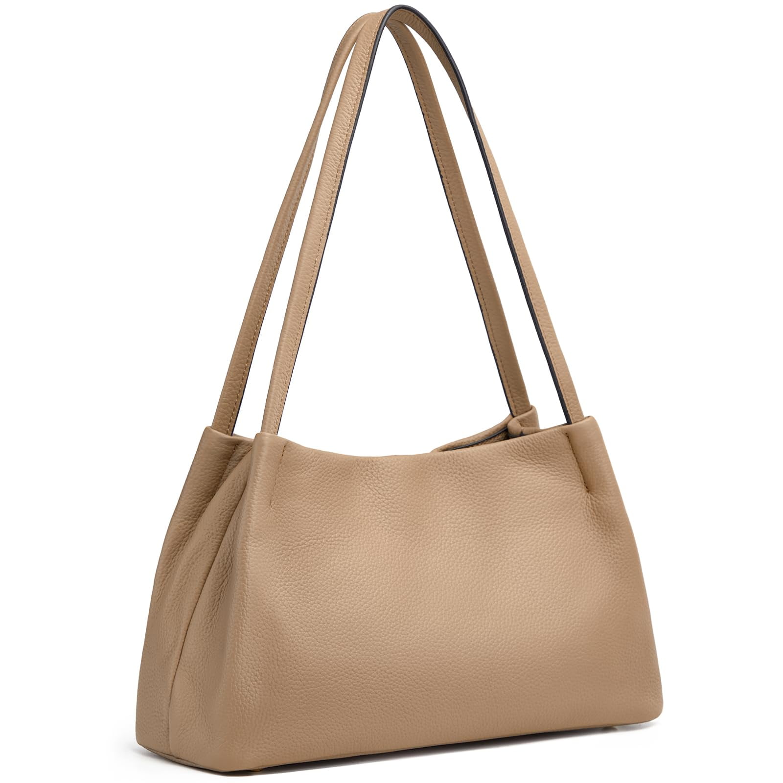 Kattee Leather Purses and Handbags for Women, Soft Genuine Leather Shoulder Hobo Bags with Top Magnetic Snap Closure