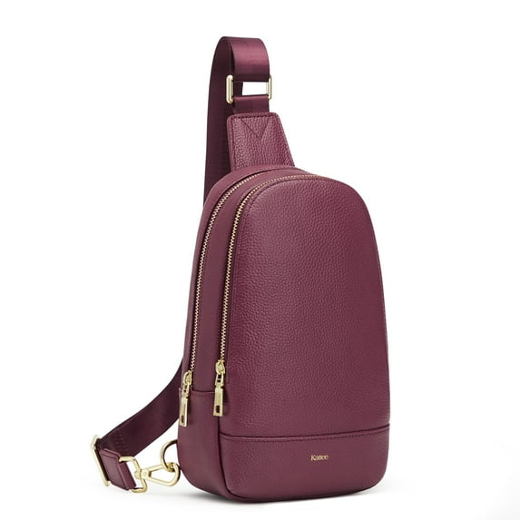 Kattee Sling Bag for Women Crossbody, Soft Leather Fanny Packs for Women, Small Crossbody Chest Bag with RFID Blocking