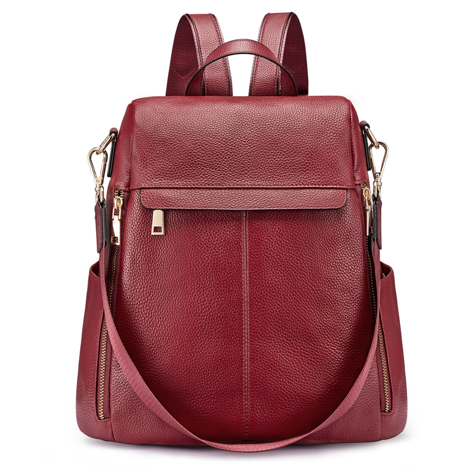Kattee Women's Anti-Theft Backpack Purse Genuine Leather Shoulder Bag Fashion Ladies Satchel Bags