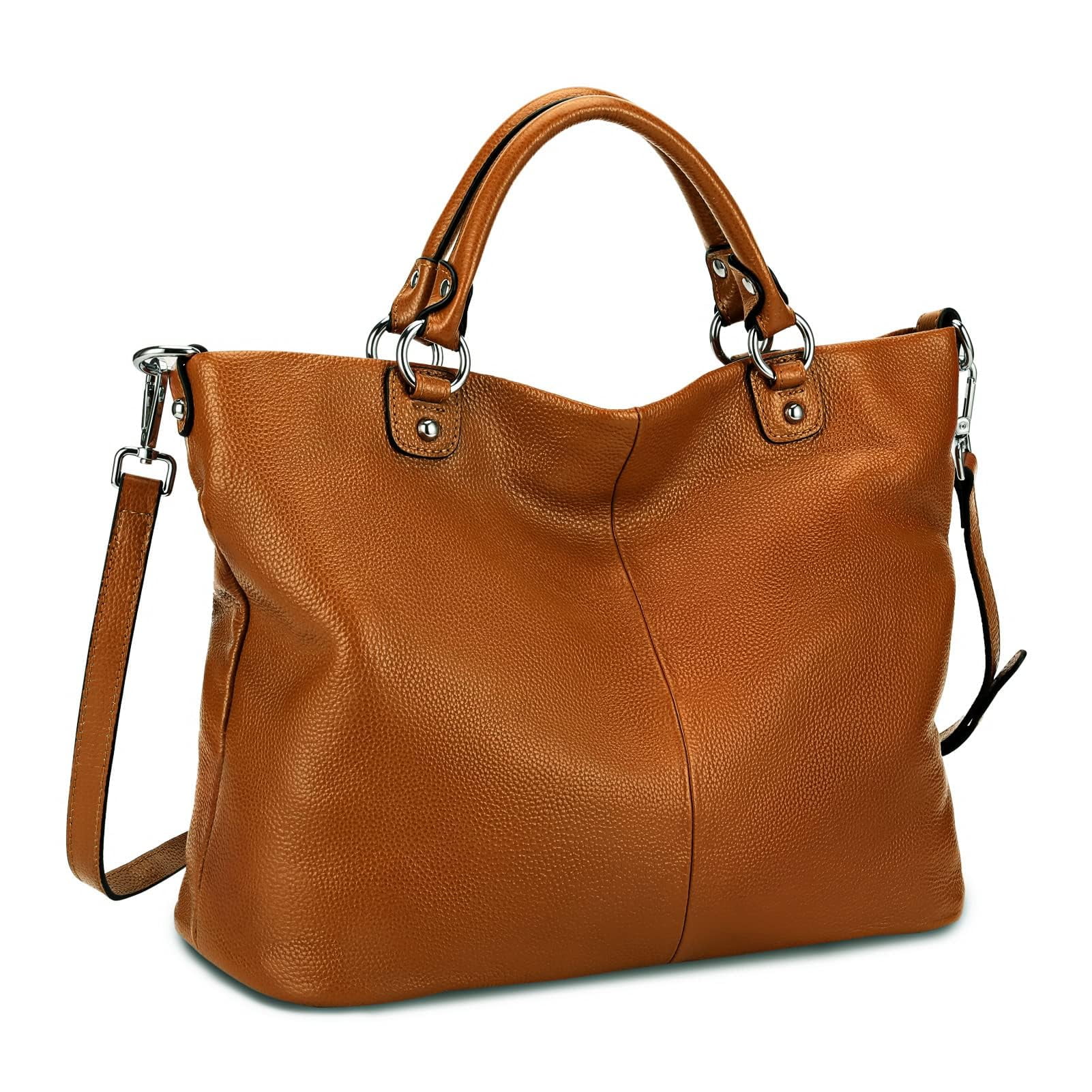 Kattee Women's Soft Leather Tote Bag, Top Satchel Purses and Handbags