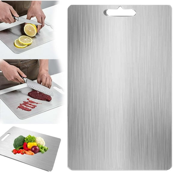 Katuchef Titanium Cutting Boards For Kitchen,Titachef Cutting Board, Katu Chef Cutting Board,100% Pure Durable Knife-Friendly Cutting Boards Durable Double Sided Easy To Clean