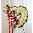thumbnail image 1 of Katy Flower Shop Always Remember Floral Heart Tribute Red Rose & Lily, 1 of 4