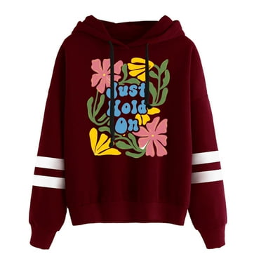 Katy Nichole Just Hold On Hoodie Sweatshirt Men's Women's Casual Pullover Streetwear Daily Wear