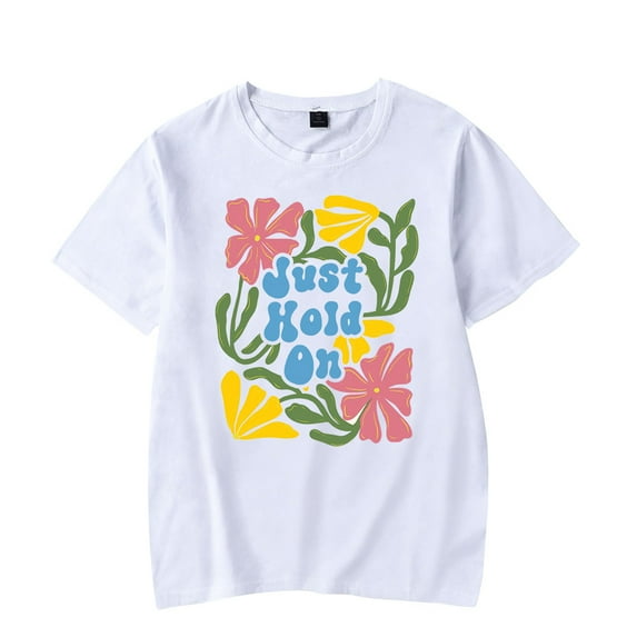 Katy Nichole Just Hold On New Fashion Casual Short Sleeve T-Shirt Summer Tee Breathable Unisex Top