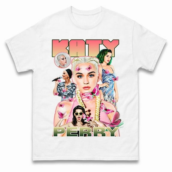 Katy Perry T Shirt,White Color,Size 2XL