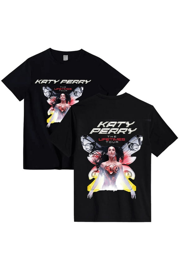 Katy Perry Tour 2025 Merch T-shirt Women Men Casual Streetwear Printed Fashion Summer Tops Tee
