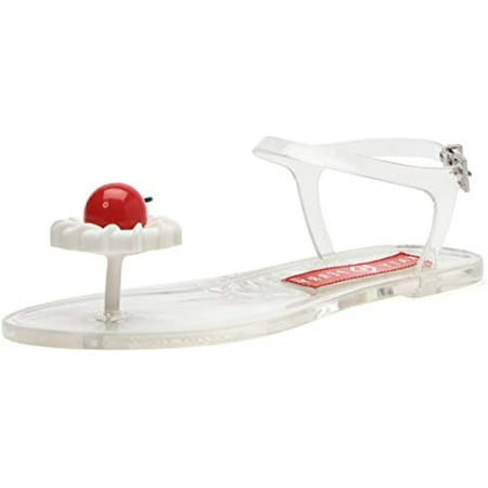 Katy Perry Women's The Geli Flat Sandal, Cherry Red, 8 Medium US