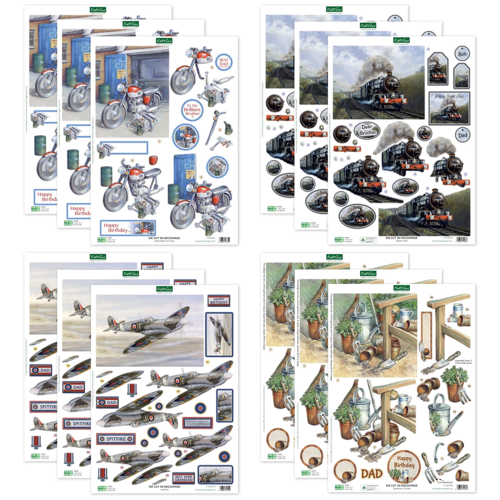 Carta Bella Camper Trailer Die Set - Thin Metal Dies For Cardstock, Scrapbooking & Paper Crafts