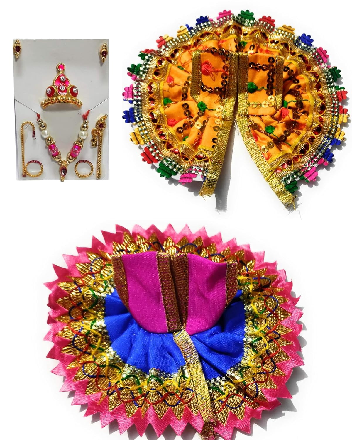 Kanha/Laddu Gopal/Krishna Ji Dress/ Poshak_Size No. 4_ (Cotton)