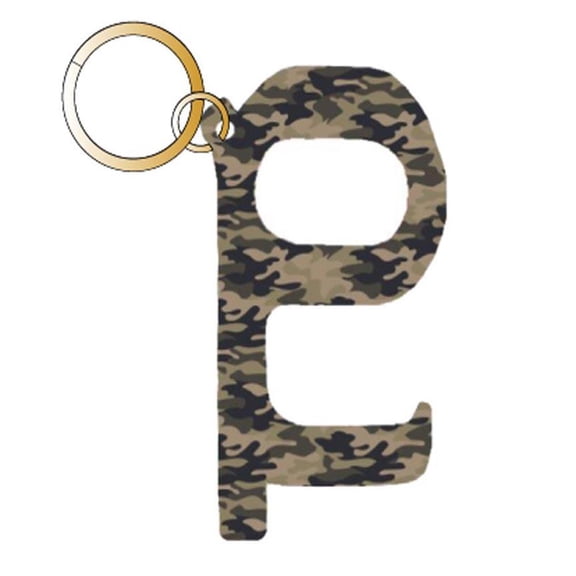 Katydid Collection Printed Designs Hands Free Keychain, Green Camo