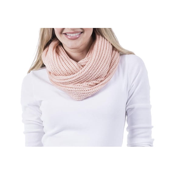 Katydid Women's Knit Infiniti Scarf, Pink