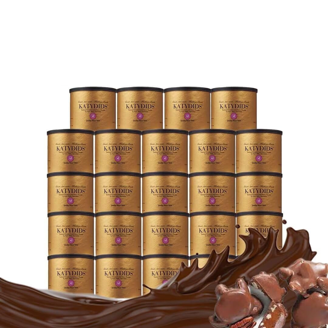 Katydids Candy (24 tins) Biech Original Milk Chocolate Caramel Pecan