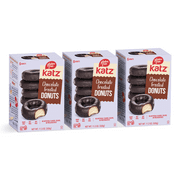 Katz Gluten Free Chocolate Frosted Donuts |Gluten Free, Dairy Free, Nut Free, Soy Free, Kosher | (3 Pack, 11.3 Ounce Each)