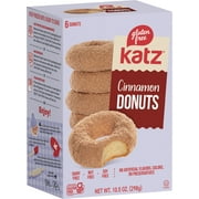 Katz Gluten Free Cinnamon Donuts |Gluten Free, Dairy Free, Nut Free, Soy Free, Kosher | (1 Pack, 10.5 Ounce Each)