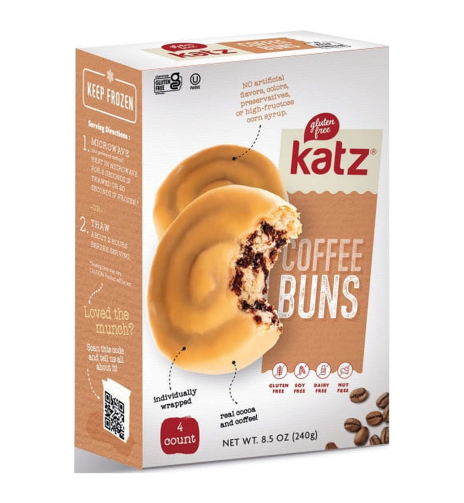 Katz Gluten Free Coffee Buns |Gluten Free, Dairy Free, Nut Free, Soy ...