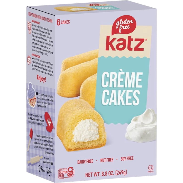 Katz Bakery Goods: Gluten-Free Vanilla Heavenly Creme Cakes Snack