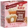 thumbnail image 1 of Katz Gluten Free Creme Filled Cupcakes - Gingerbread |Gluten Free, Dairy Free, Nut Free, Soy Free, Kosher | (1 Pack, 7.0 Ounce Each), 1 of 4