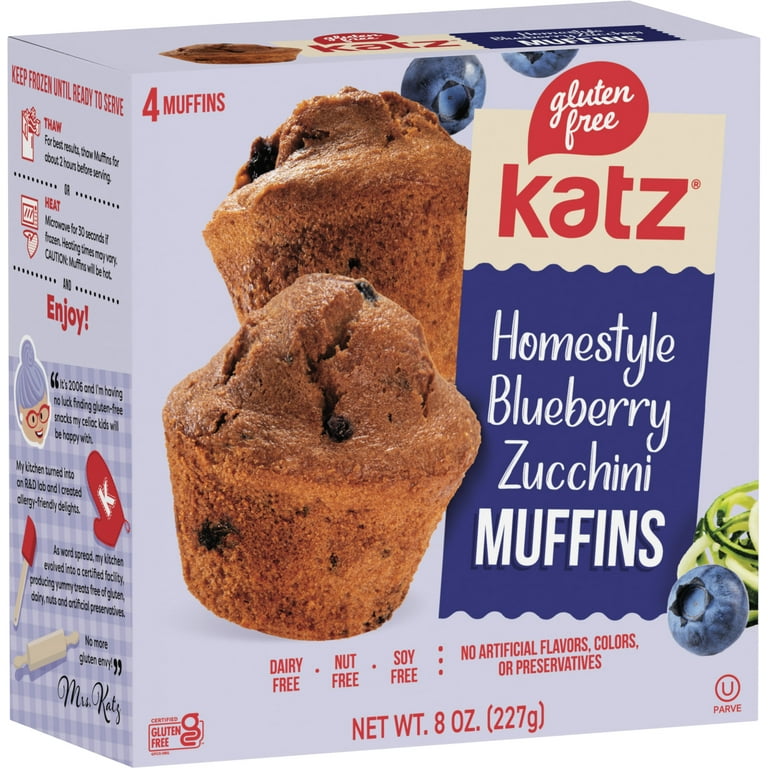 muffinさま専用 Katz Gluten Free Homestyle Blueberry Zucchini Muffins |Gluten Free