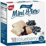 Katz Gluten Free Mini Pies - Blueberry | Gluten Free, Dairy Free, Nut Free, Soy Free, Kosher | (1 Pack, 5.4 Ounce Each)