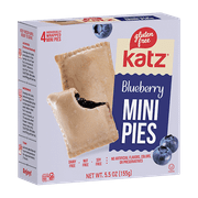 Katz Gluten Free Mini Pies - Blueberry |Gluten Free, Dairy Free, Nut Free, Soy Free, Kosher | (1 Pack, 5.5 Ounce Each)