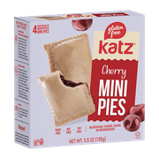 Katz Gluten Free Mini Pies - Cherry |Gluten Free, Dairy Free, Nut Free, Soy Free, Kosher | (1 Pack, 5.5 Ounce Each)